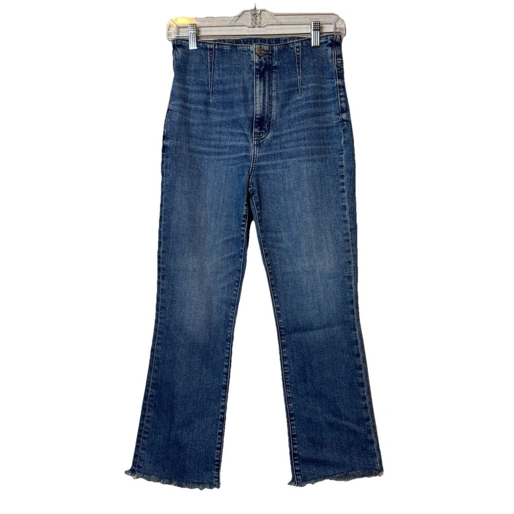 Anthropologie Daze Just Right Jeans Raw Hem Stretch Denim Women’s Size 27 New!